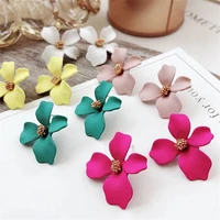 korean fashion small pure and fresh and three dimensional flowers earring stud earrings girl gifts sweet romance wholesale