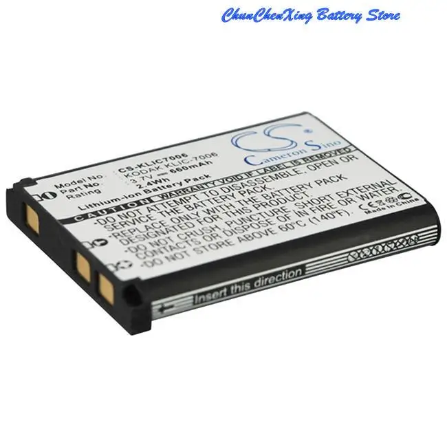 

660mAh Battery for RICOH DS-6365 DM-6370 SL-58 SL-68,For Kodak Friendly Zoom FZ51 FZ52 FZ53,EasyShare M23 M200 M531