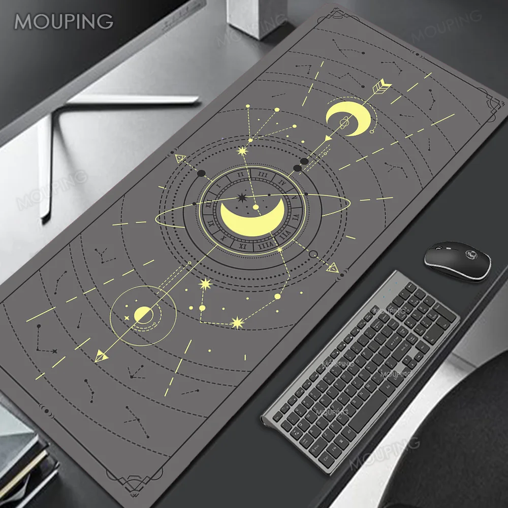 

Personalise Office Deskmat Grey Starry Sky Xxl Large Mousepad Company Computer Desk black Mouse Pad Gamer Accessories Rubber Mat