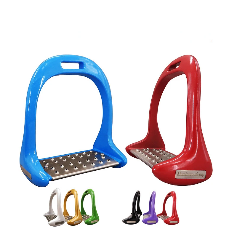 1 Pair Stirrup Horse Riding Equipment Stainless Steel Alloy Aluminum Thickening Non-slip