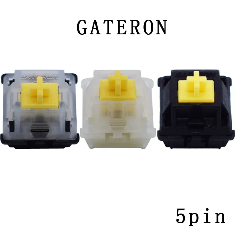 

2023New Milky yellow 5pin mechanical keyboard accessories game Linear feel 50gf
