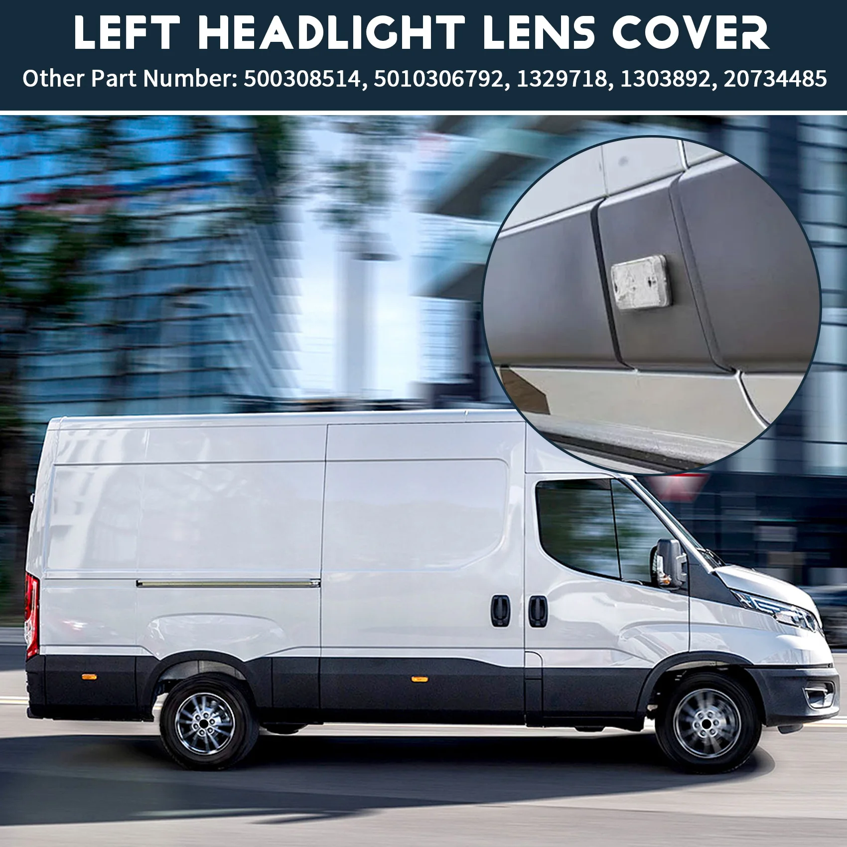 6 прозрачных светодиодных боковых габаритных фонарей для Fiat Ducato III Iveco Daily IV DAF LF XF CF