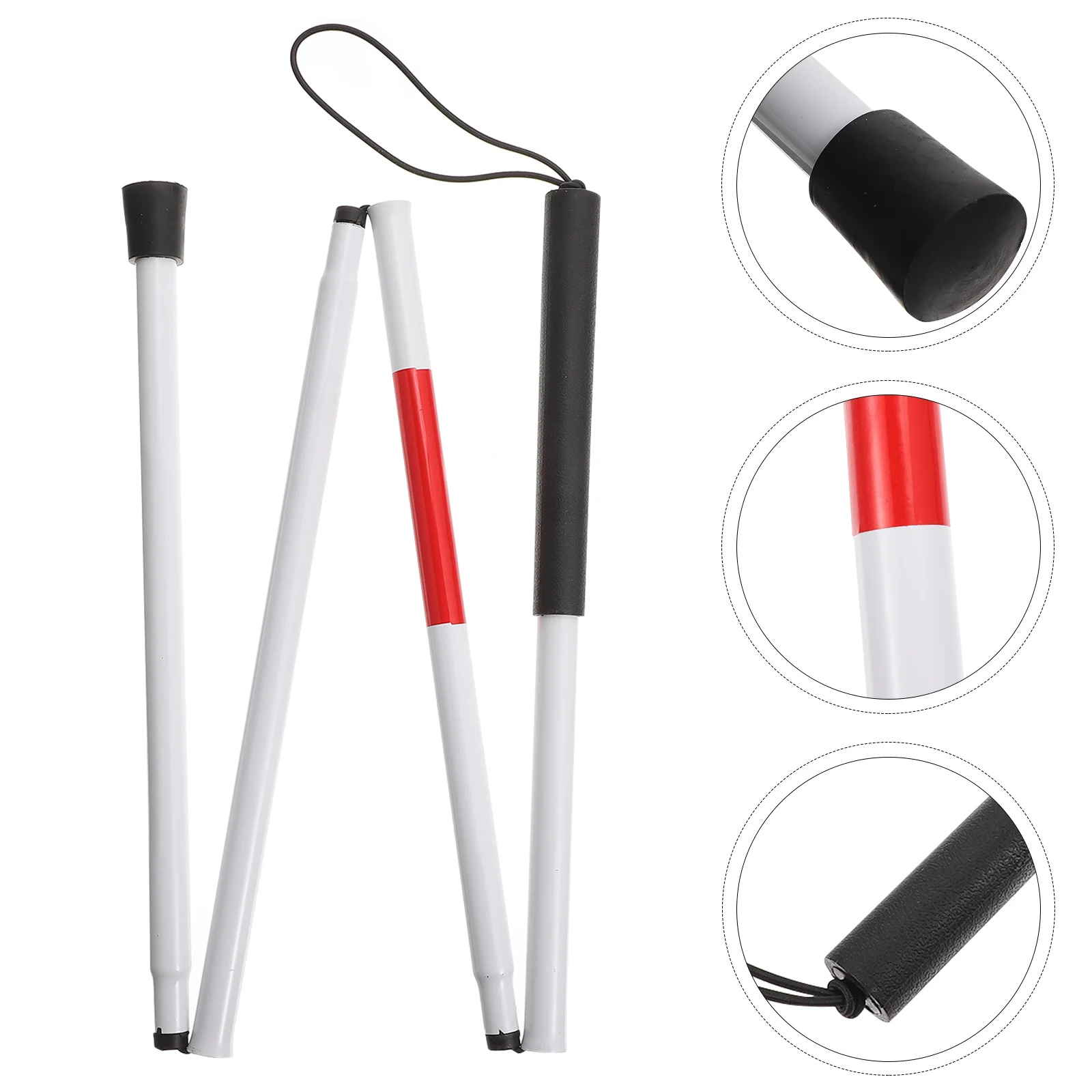 

Walking Stick Guide Cane Blind People Aluminium Alloy Canes Vision Impaired Supplies