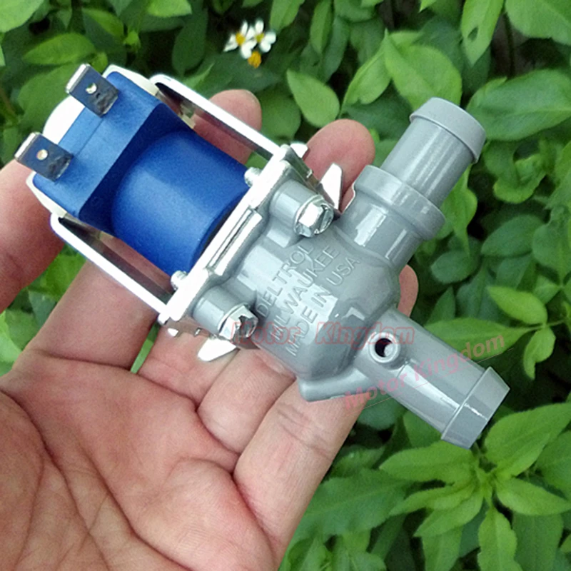 DELTROL Mini Electric Solenoid Valve N/O Normally Open DC12V 12W Large Flow Air Water | Valves