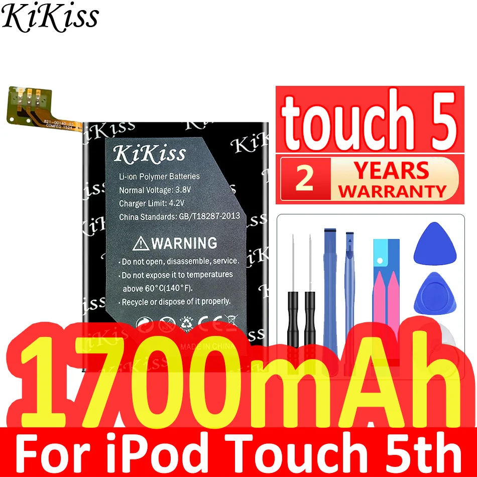 KiKiss Battery Touch 4 5 6 for IPod Touch 5th 5 5g 616-0621/LIS1495APPCC/4th 4 4g 616-0553/LIS1458APPC/6th Generation 6 6g A1641