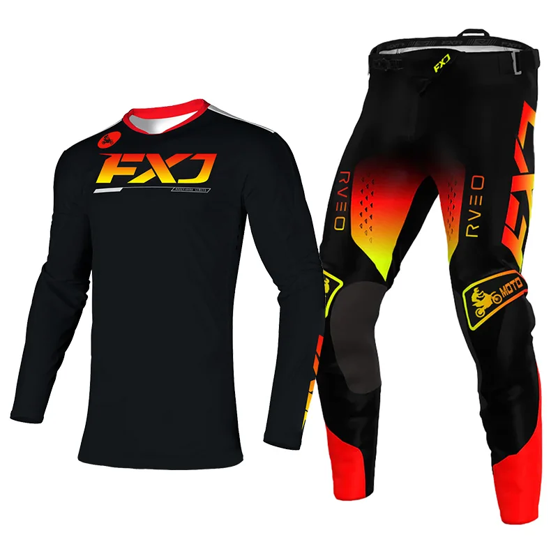 Трикотажные штаны для мотокросса мужчин и женщин комплект одежды езды по