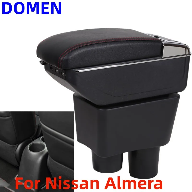 

For Nissan Almera Armrest Box For Nissan Versa Rotatable Car Armrest storage Box Car Accessories Interior details Retrofit parts