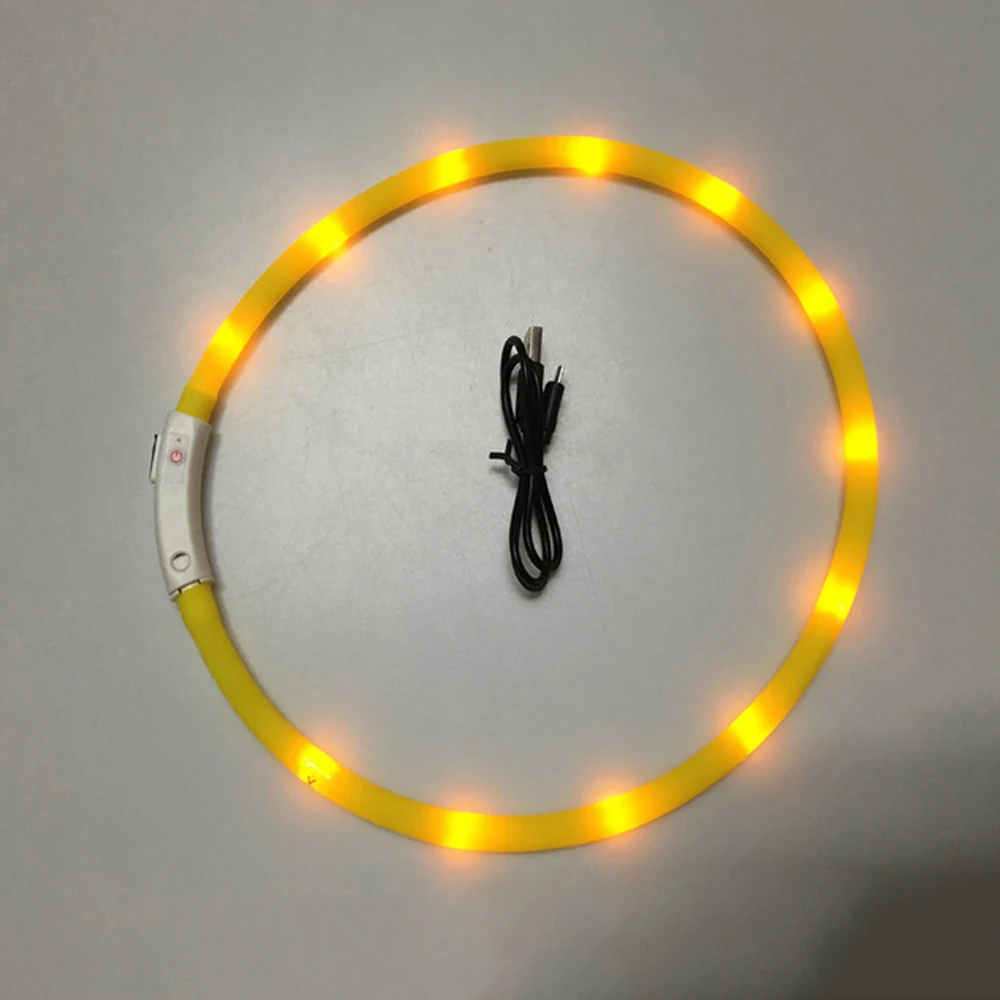 

Usb Charge Luminous Dog Collar Led Night Glowing Battery Dog Loss Prevention Puppy Accessories Supplies Articles For Pets Supply