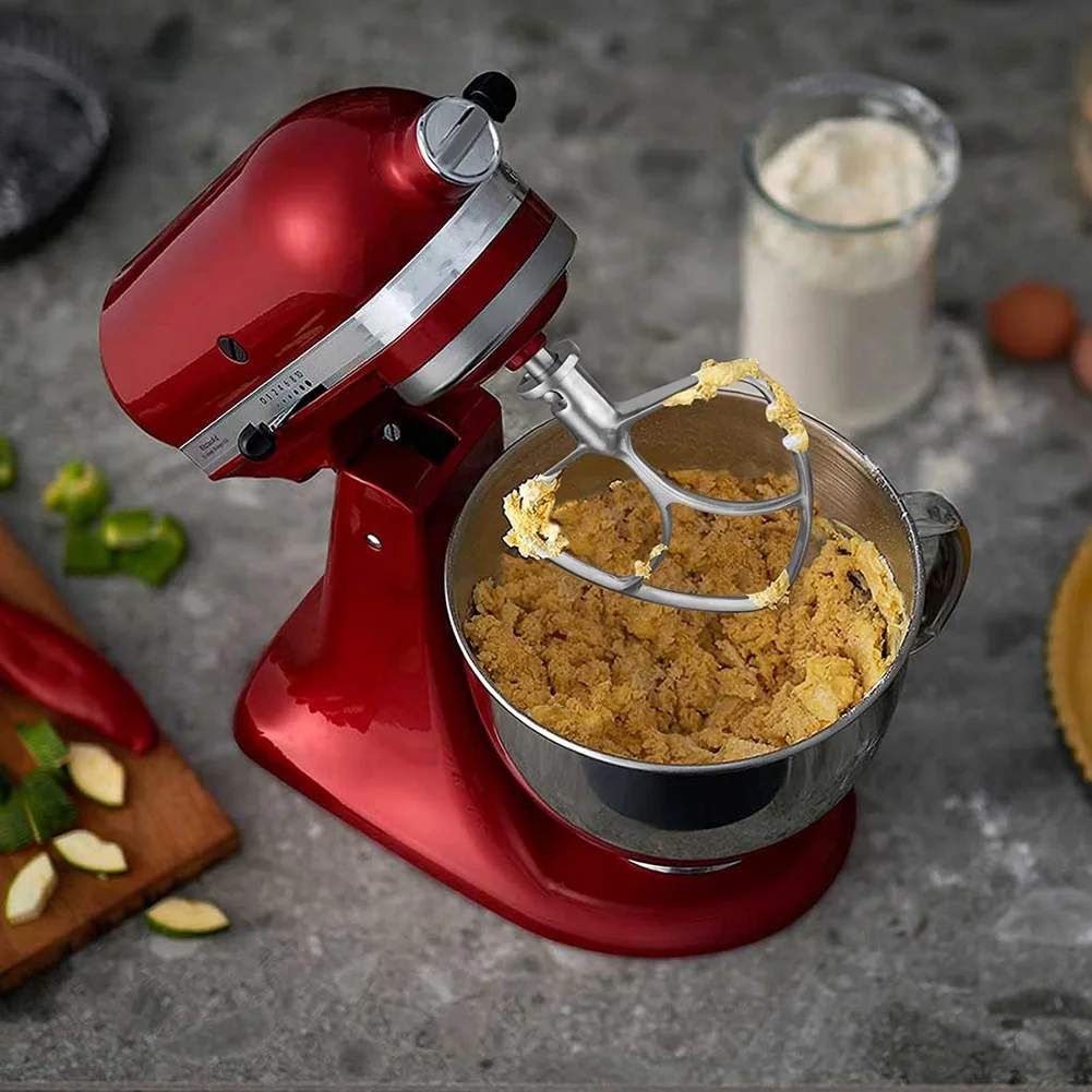 Плоская мешалка из нержавеющей стали для миксера 4 5-5 кварт с наклонной головкой