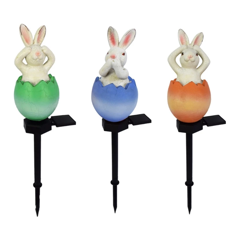 

Rabbit Shaped LED Pathway Lights Solar Garden Lawn Light Landscape Lamps Outdoor