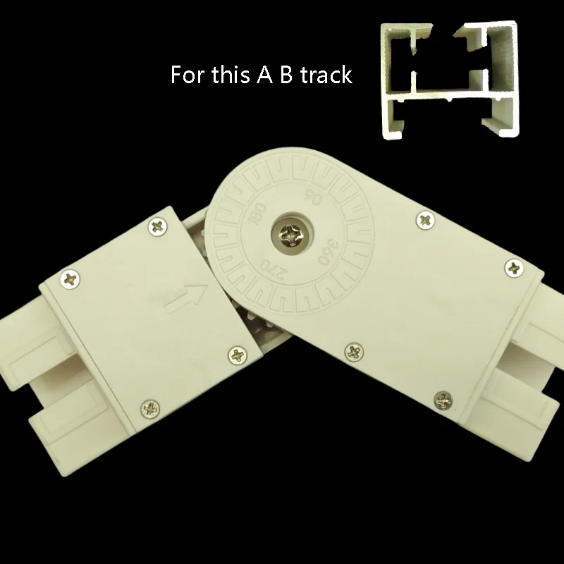 

Регулируемый изогнутый соединитель карнизов 90-270 градусов