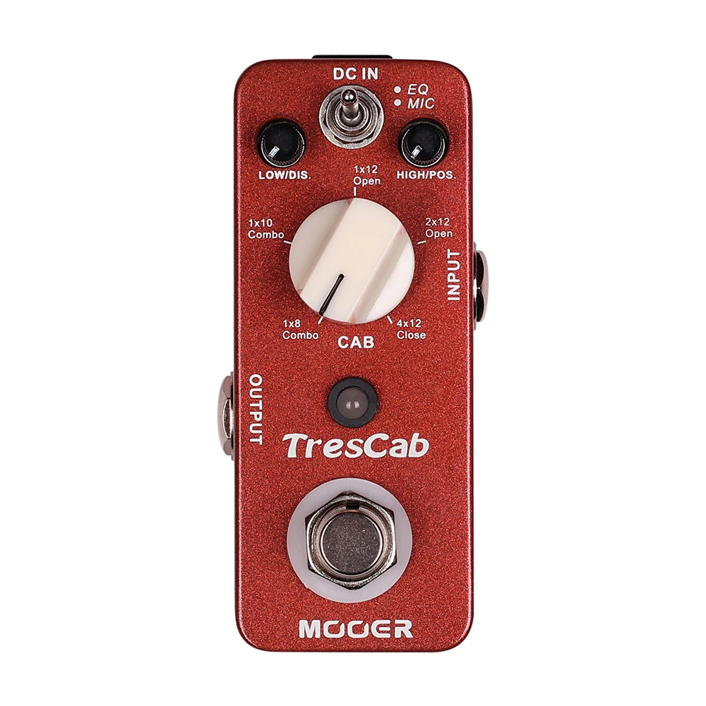 

MOOER TresCab Digital Cabinet Simulation Guitar Effect Pedal True Bypass Full Metal Shell Electric Guitar Parts & Accessories