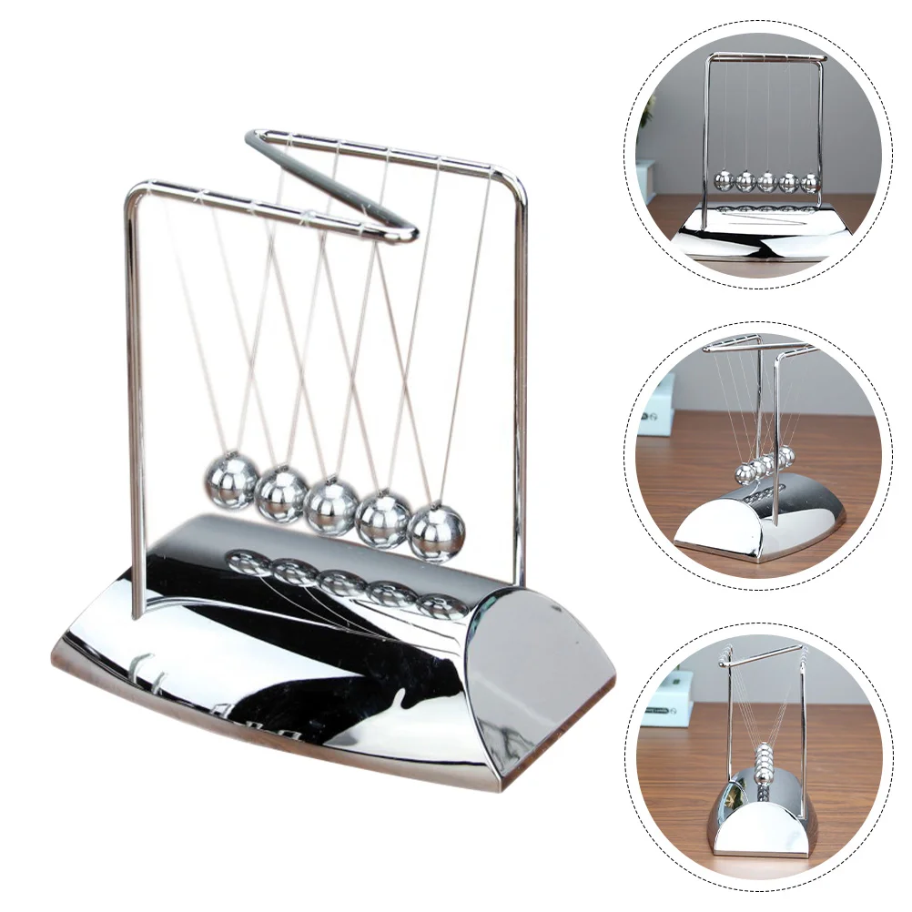 

Kids Science Physical Decor Pendulum Balls Swinging Steel Balls Newtons Balls Newtons Cradle Magnetic Balls