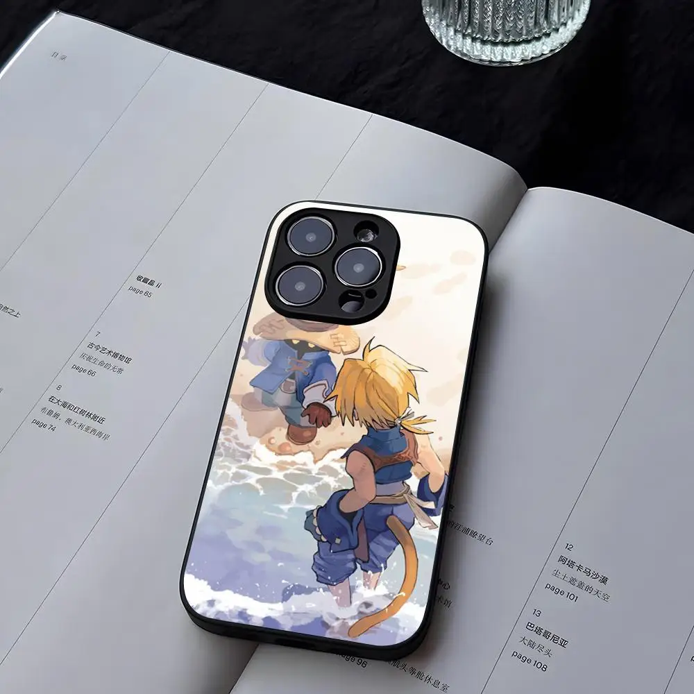 Фото Чехол для телефона Final Fantasy Anime из закаленного стекла для IPhone 13 17 14 16 12 15 11 Pro XS Max Plus Mini X XR SE2020 Coque №1