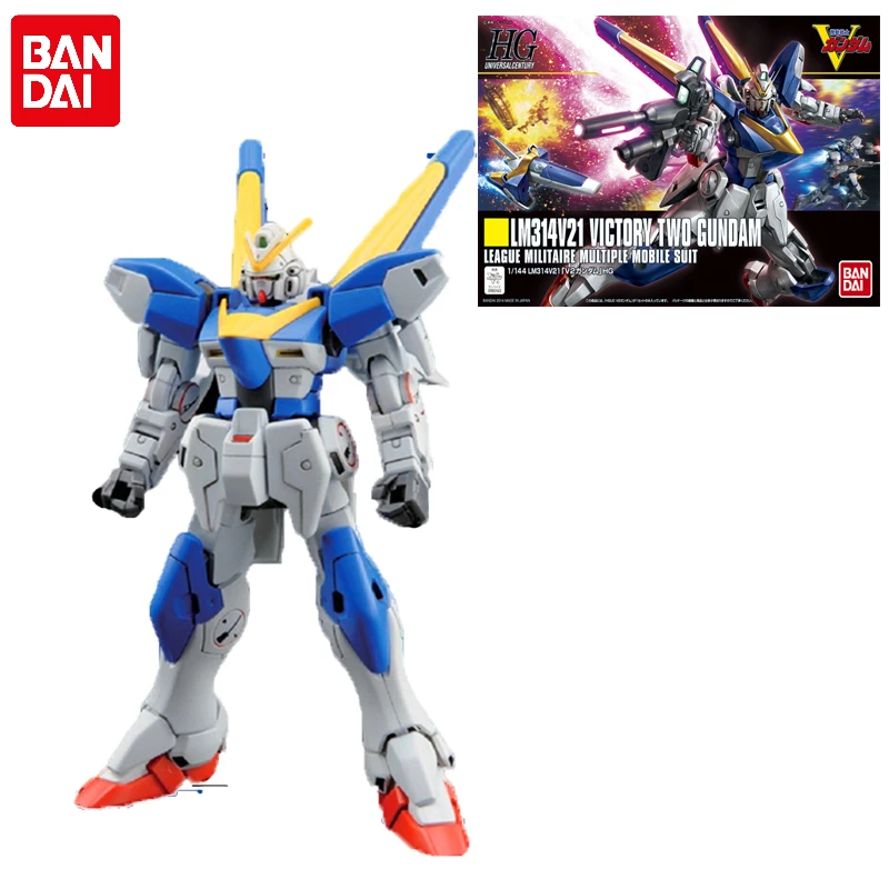 

Original Bandai Gundam Anime Figure HGUC 169 1/144 V2 Gundam LM314V21 Victory TWO Assembly Model Anime Action Figures Toys Gift