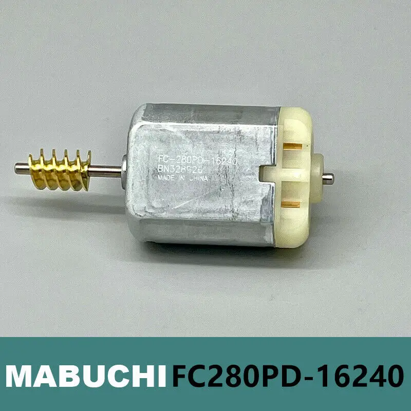 Mini MABUCHI FC-280PD-16240 Motor with Worm Gear Shaft DC 8V-16V 12V 7900rpm 280 Motor Car Door Lock Actuator Rearview Mirror