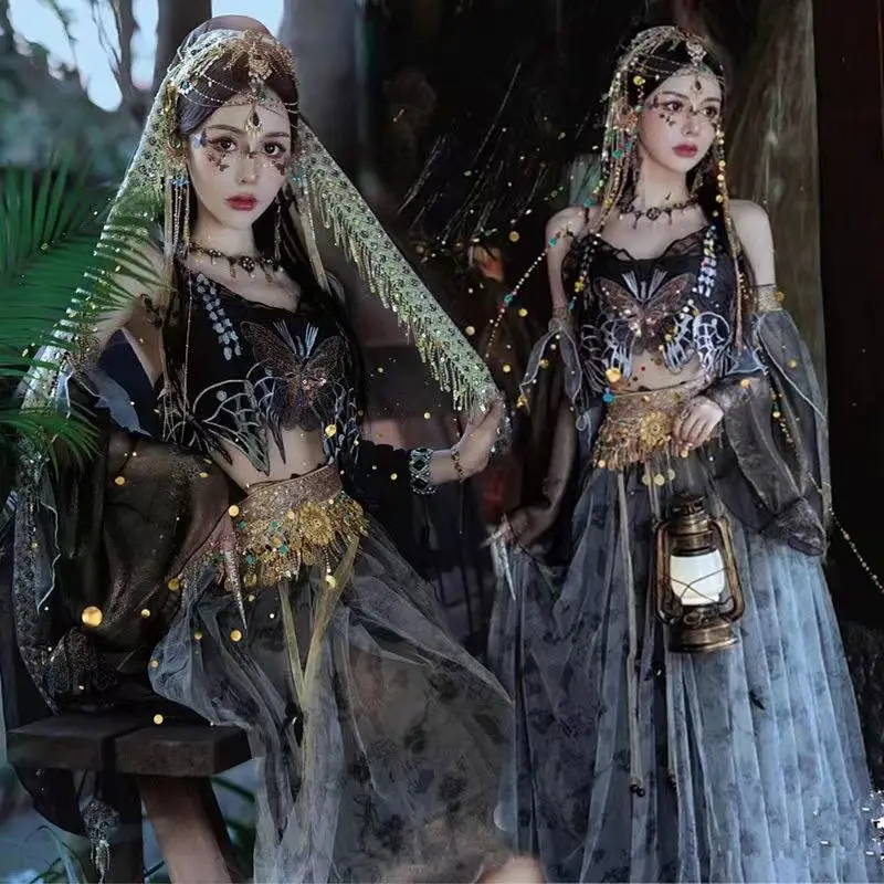 Новинка экзотические китайские элементы элегантный костюм сказочного танца в