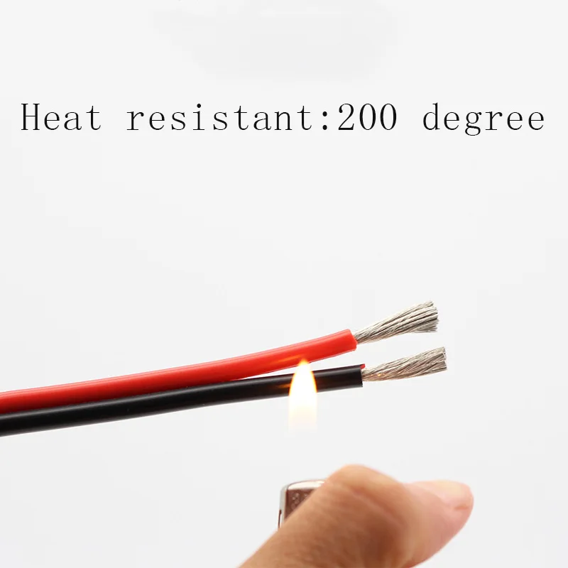 100 м/рулон нагревательный кабель из силиконовой резины 2 контакта 26 24 22AWG UAV