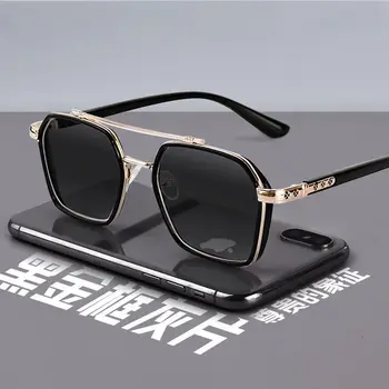 Polarized Square Metal Sunglasses Women Men 2022 Trending Products Polaroid Car Driving Glasses Double Beam Oculos Masculino 1