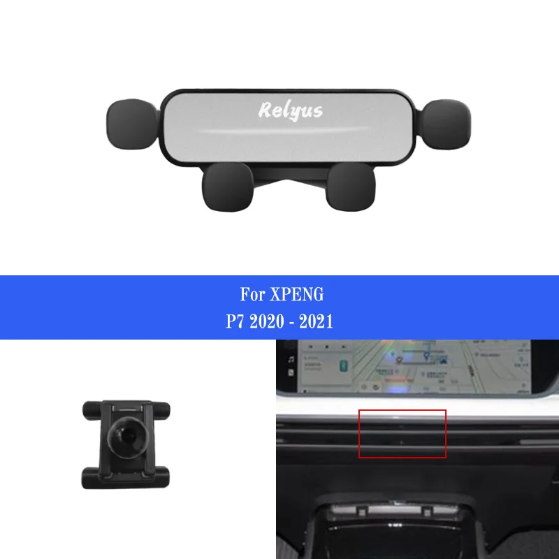 

Car Mobile Phone Holder Smartphone Air Vent Mounts Holder Gps Stand Bracket for Xpeng P7 2020-2021 Auto Accessories