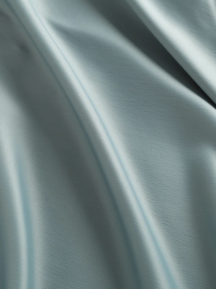 Юбка Женская средней длины модная атласная элегантная длинная юбка с завышенной