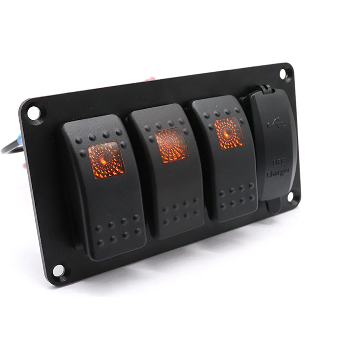 

1 PC 3-position IP66 Indicator Switch Panel with for Car Motorcycle Ship Yacht