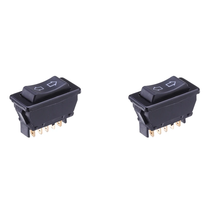 

2X Universal Electric Power Window Switch Button 5 Pin 20A 12VDC For Car Truck Vehicle