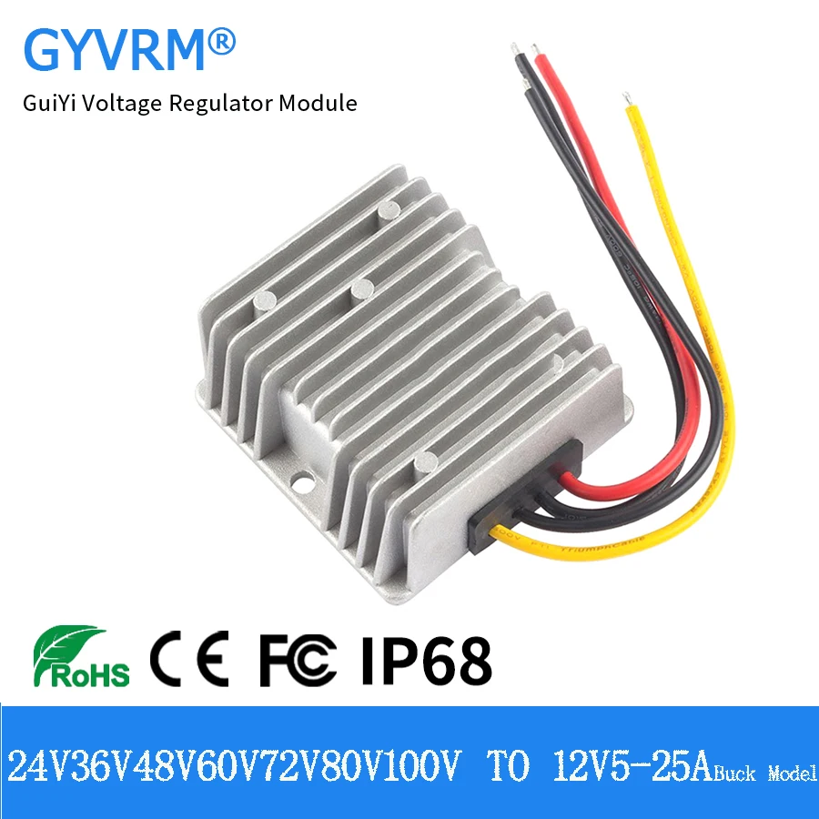 

DC DC Buck Converter 24V to 12V 10A 15A 20A 25A 30A Step-down Module Converter 48V to 12V Converter 36V 48V(20-60V) to 12V )