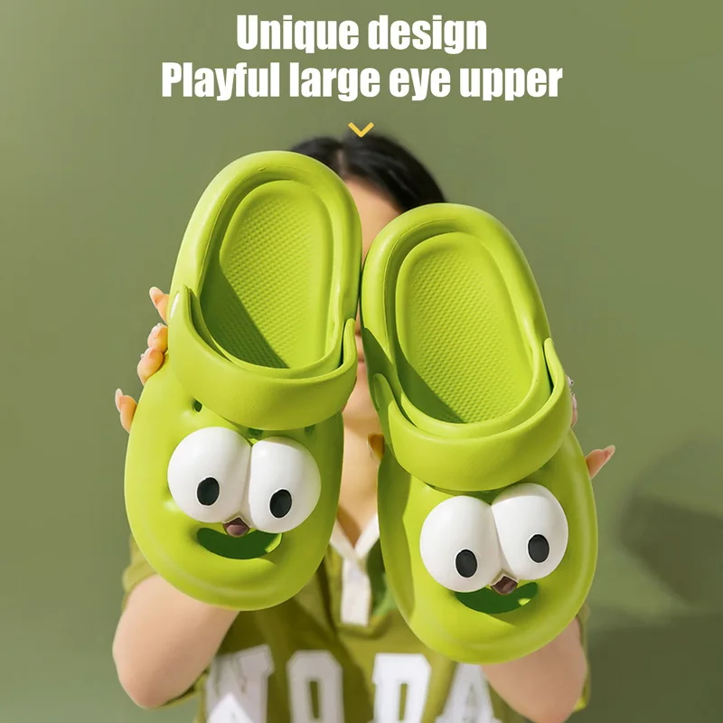 

Women'S Slippers Summer Beach Cloud Big Eyes Dog Cartoon Kawaii Slides Sandals Funny Flip Flops Indoor Outdoor Soft Non Slip