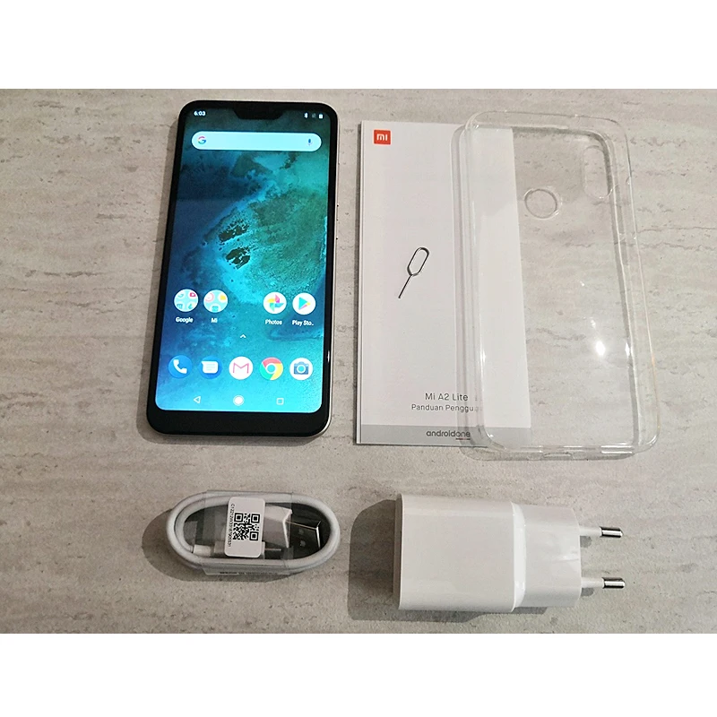 Xiaomi Redmi 6 Pro Smartphone / Mi A2 lite Cellphone with Phone Case, 4000mAh Batterry Dual SIM Solt Dual Camera Global Firmware