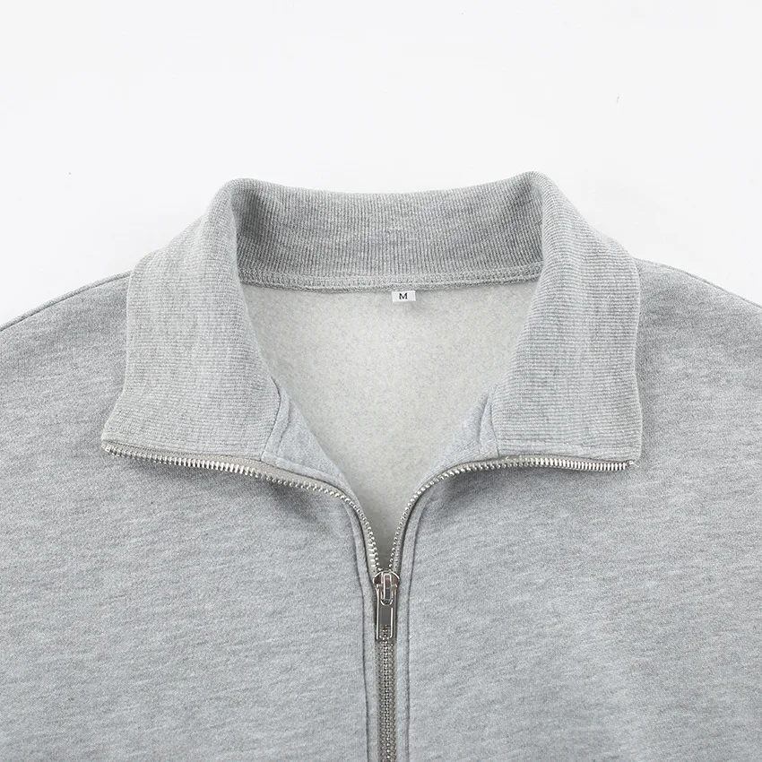 Осенняя мода 2024 универсальная флисовая толстовка с длинными рукавами и