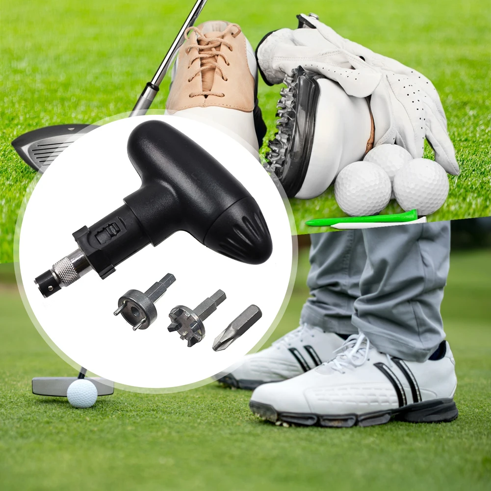 

Multifunctional Golf Shoe Spike Wrench Kits Nail Remover Puller Portable Golf Shoes Cleats Ratchet Key Handle Replacement Tools