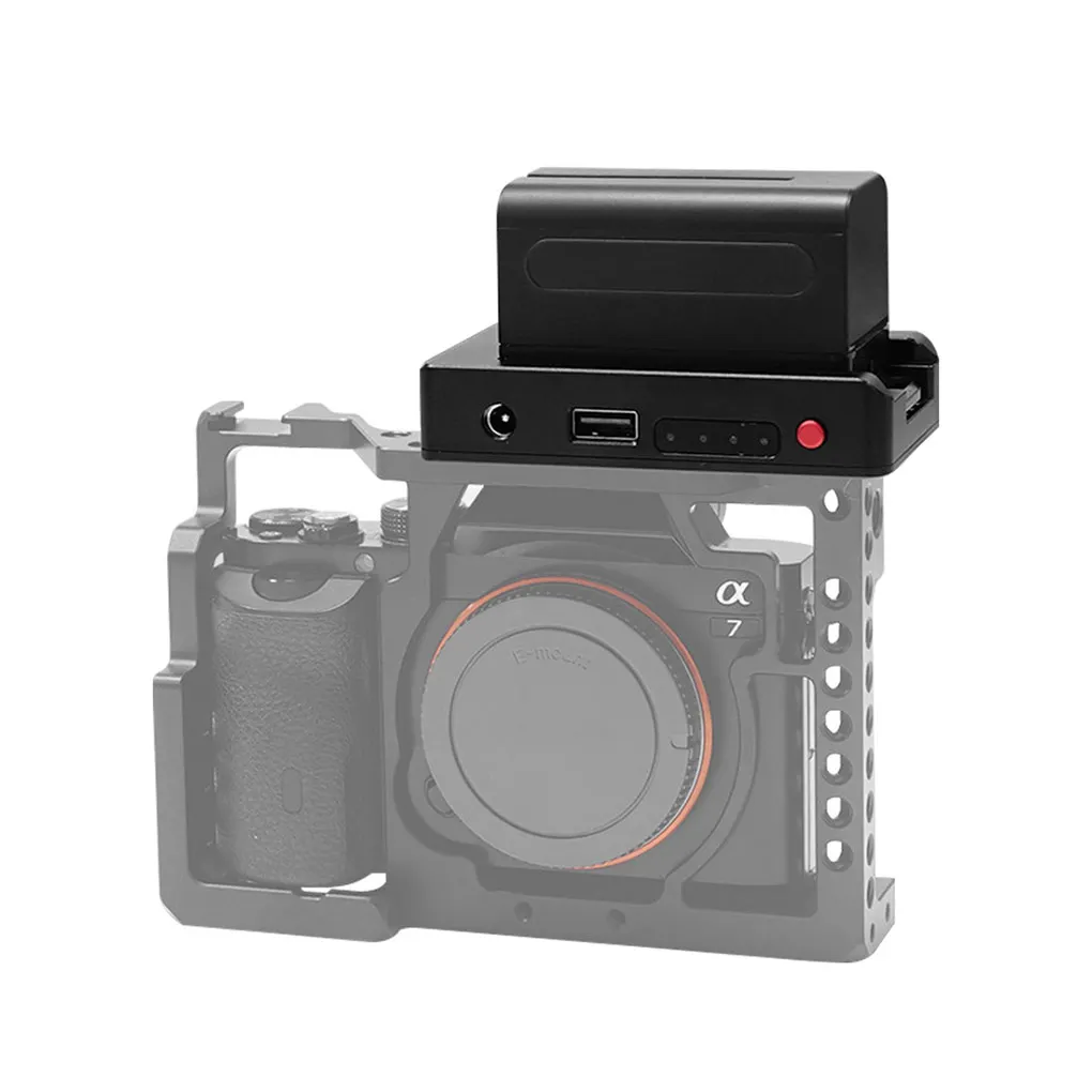 

Digital Camera Battery Adapter Power Display Replacement Modified Cold Shoe Photography Batteries Adaptor Accessories