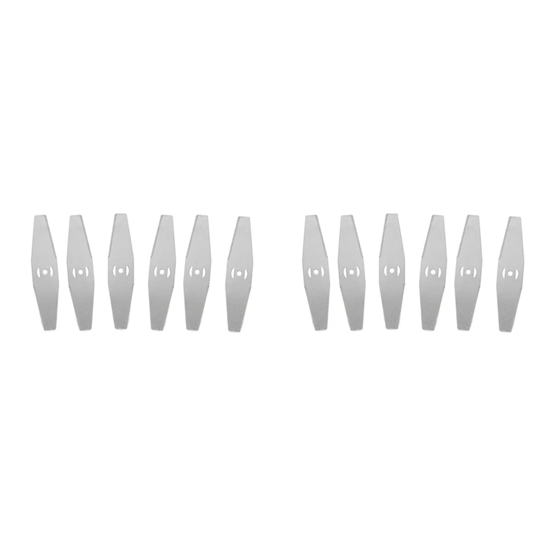 

12 Pcs Metal Grass Trimmer Blade String Trimmer Head Replacement Accessories Saw Blades Lawn Mower Fittings