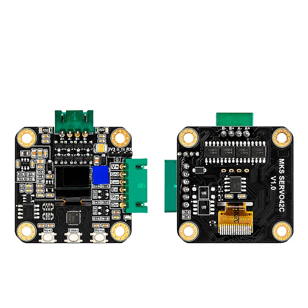 Фото Makebase MKS SERVO42C PCBA NEMA17 шаговый двигатель с замкнутым контуром, драйвер деталей 3D-принтера с ЧПУ предотвращает потери шагов для Gen_L SGen_L №5