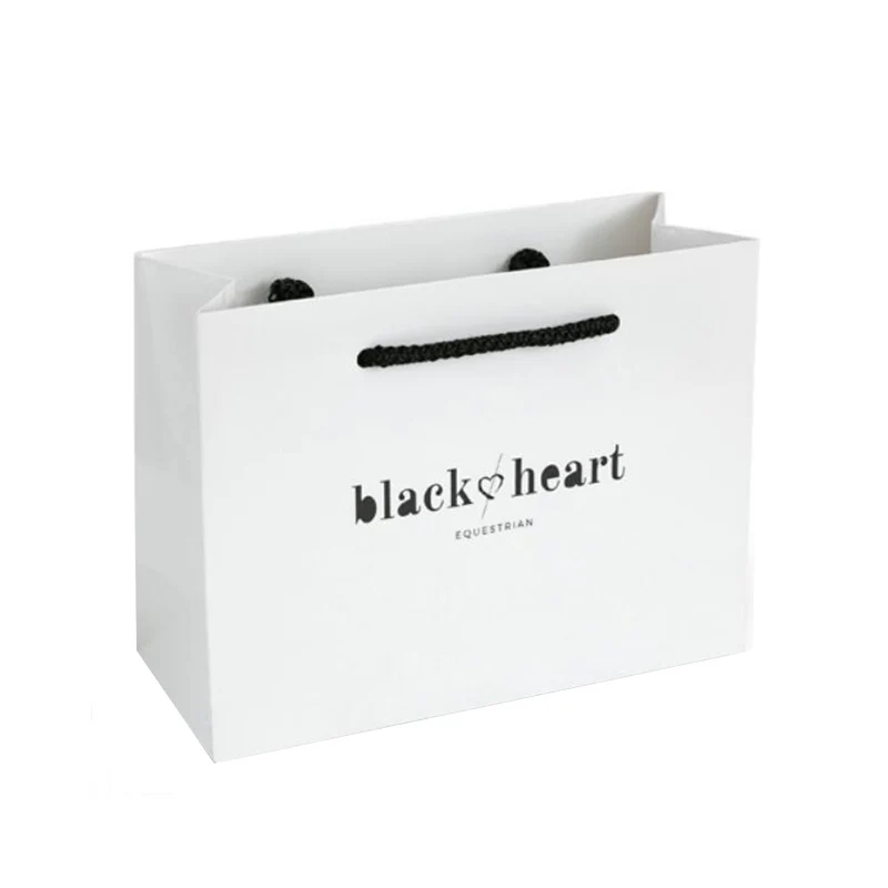 Индивидуальная Высококачественная бумажная веревочная ручка бумажный пакет с