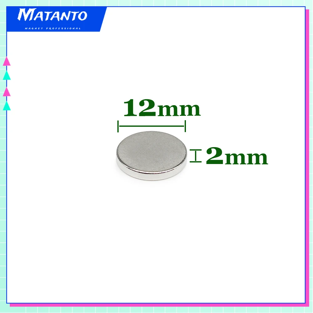 

10/20/50/100/150/200PCS 12x2mm N35 Disc Rare Earth Neodymium Magnet 12*2 mm Round Permanent Magnet 12x2 Strong Powerful Magnets