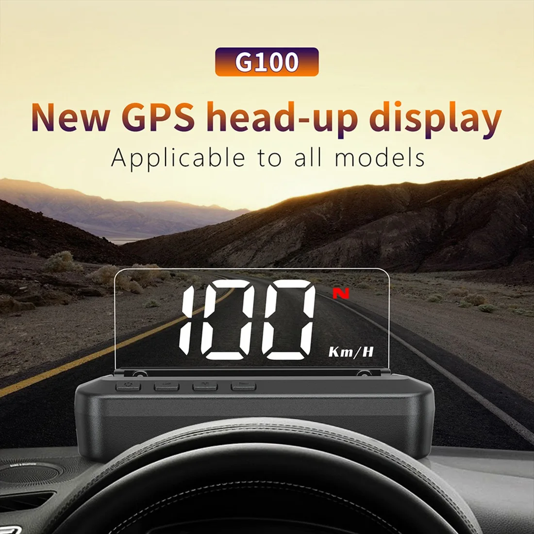 Автомобильный GPS HUD Дисплей Спидометр Лобовое стекло Проекционный дисплей