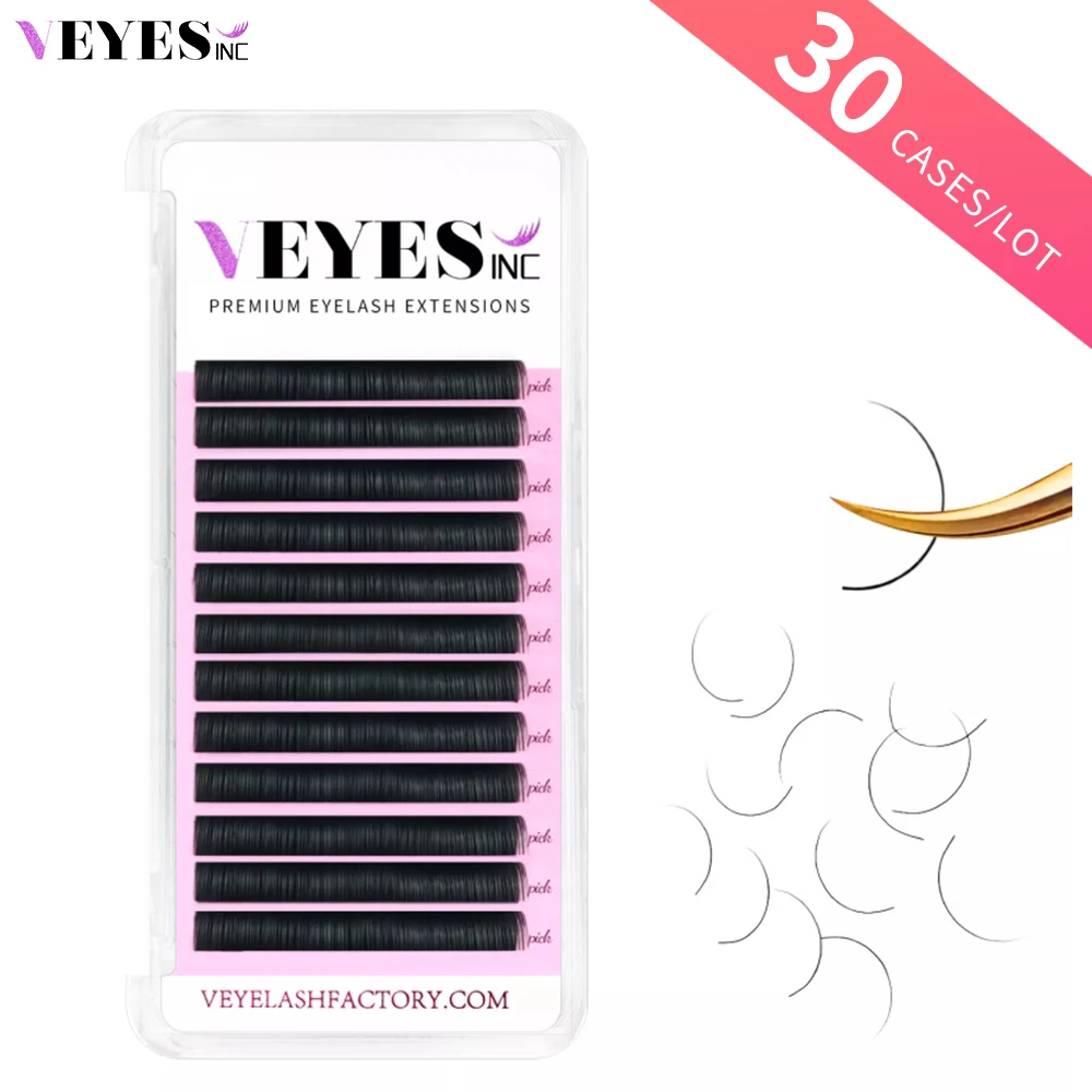 

Veyes Inc 30 Cases/Lot Individual Eyelash Extensions Faux Mink Lashes Veyelash Professionals Classic Soft Natural Lash Wholesale