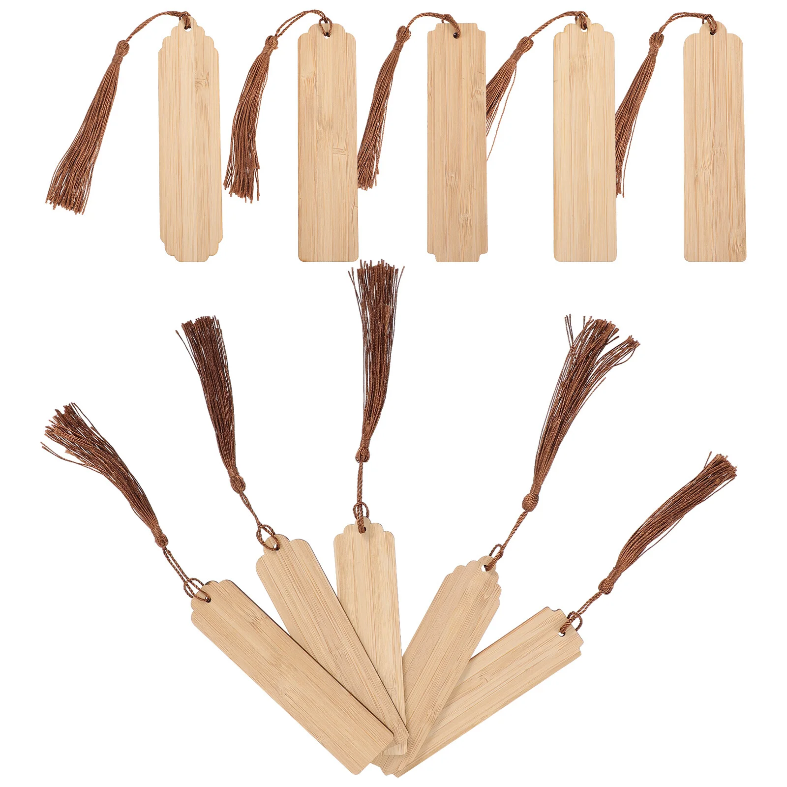 

10 Sets Bookmarks Students Reading Markers Simple Kids Decor Cute Graffiti Blank Bamboo School Supplies Page Child