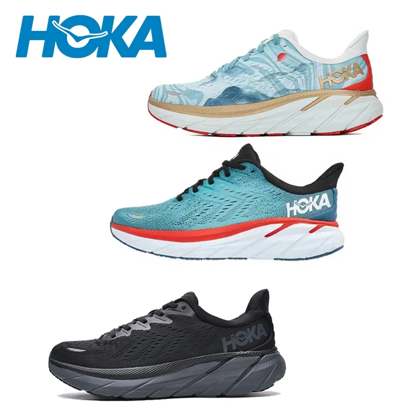 

HOKA Sport Running Shoes Clifton 8 Breathable Slip Cushioning Road Runs Shoes Men Sport Shoes Lifestyle Outdoor Sneaker Women