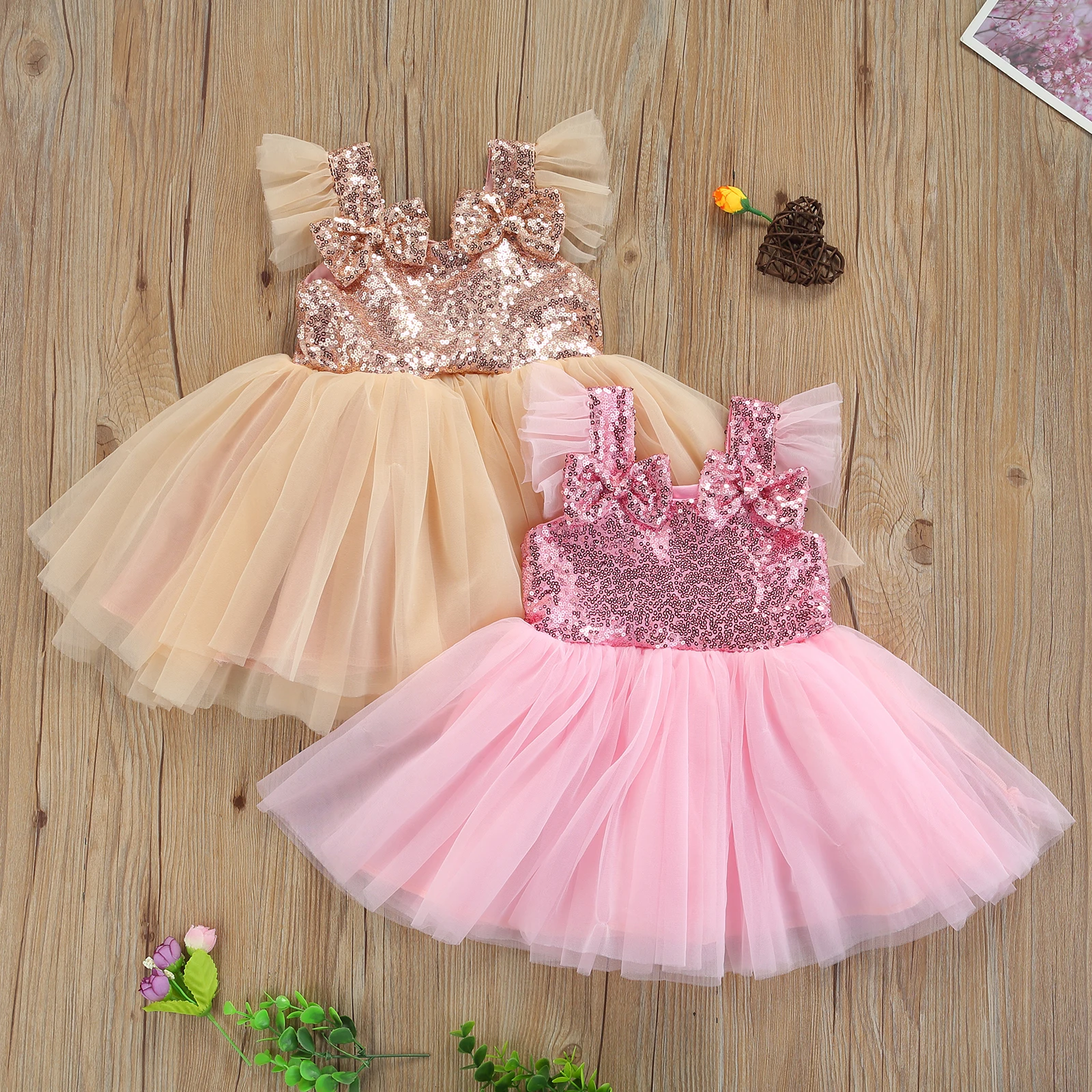 

0-4Y Kid Baby Girl Dress Clothes Sequins Tulle Princess Dresses Casual Toddler Dresses for Girls Birthday Party Clothing