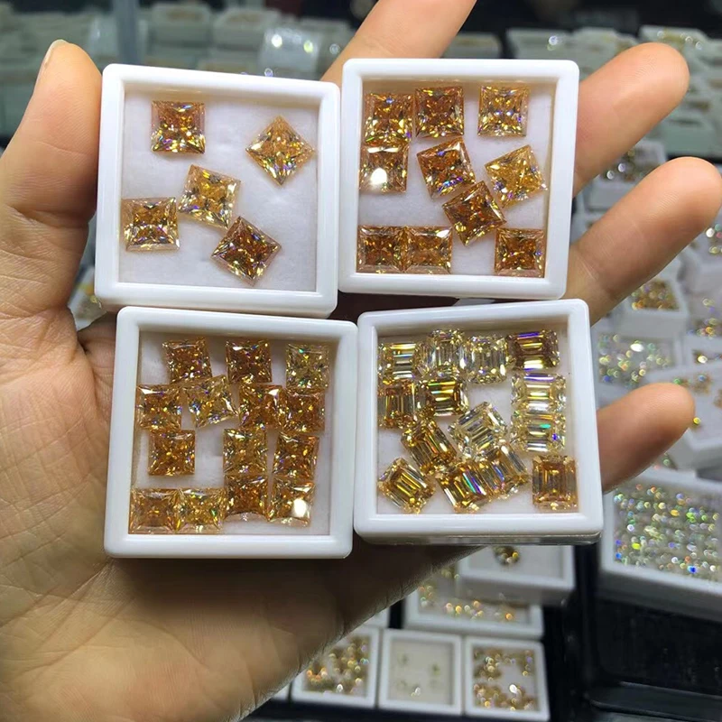 HMJ Emerald Cut Moissanite for DIY Fine Jewelry Making  Excellent Cut