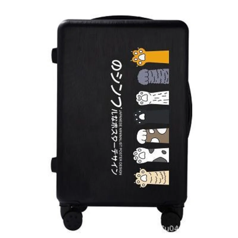 Cute Designer Luggage Trolley Case Cartoon Small Clear Universal Wheel Waterproof New Travel Boarding Password Box