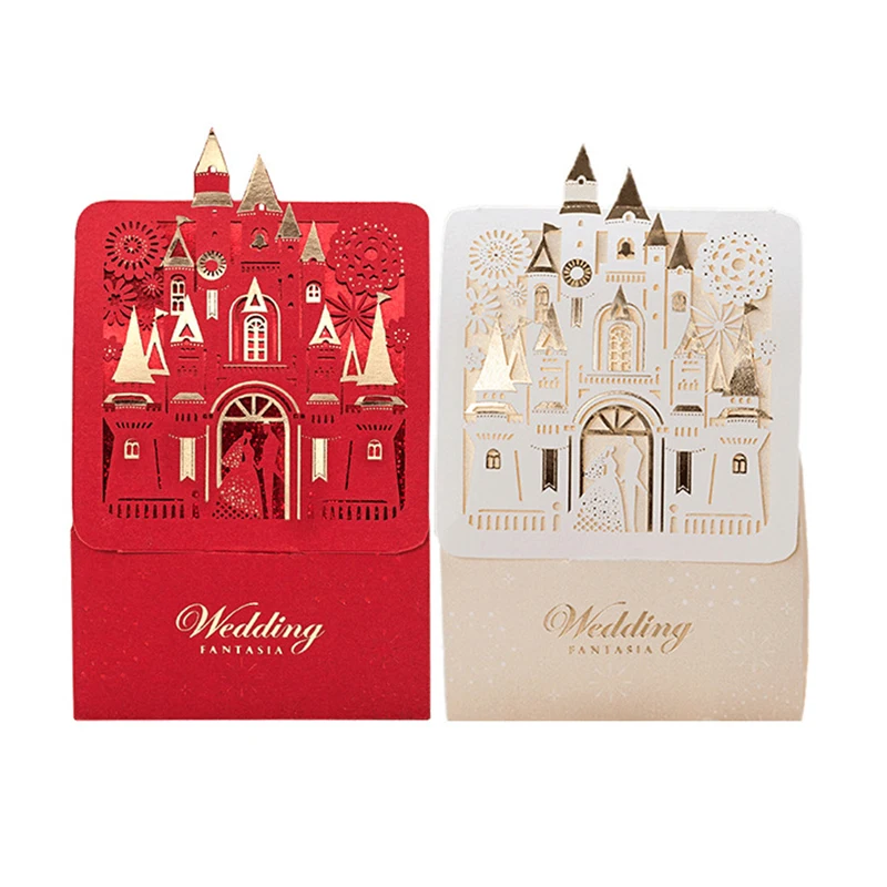 

10/30Pcs European Creative Wedding Chocolate Gift Bag Wedding Queue Candy Box Castle Wedding Bag Gift Decoration