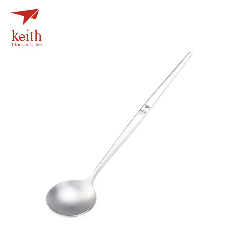 

Keith Titanium Spoon Portable Ultralight Travel Outdoor Cutlery Hiking Camping Picnic Tableware Ti5205 Only 63g