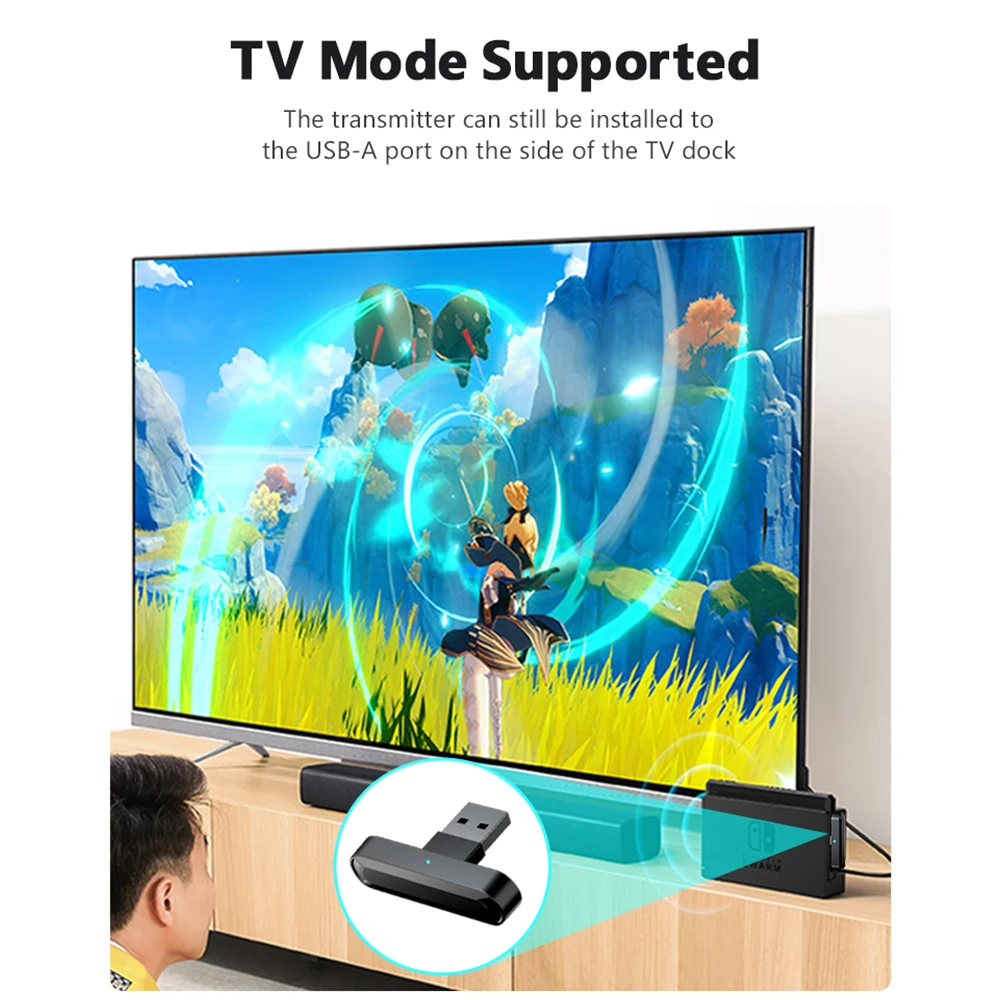 Новый Bluetooth адаптер передатчик USB VF приемник для Nintendo Switch PS4 ПК игровая консоль