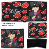 naruto short wallet japanese anime youth anime character modeling student pu leather personality coin purse wallet
