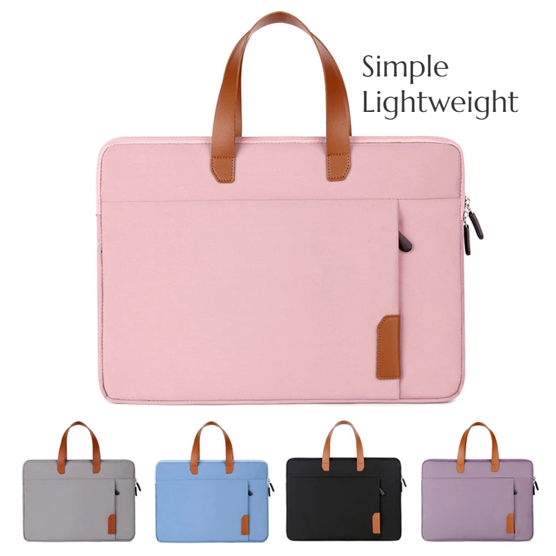 

Laptop Bag 13 14 15.6Inch For Macbook Air Pro Lenovo Tablet Women's Briefcase Portable Waterproof PC Case Notebook Pouch