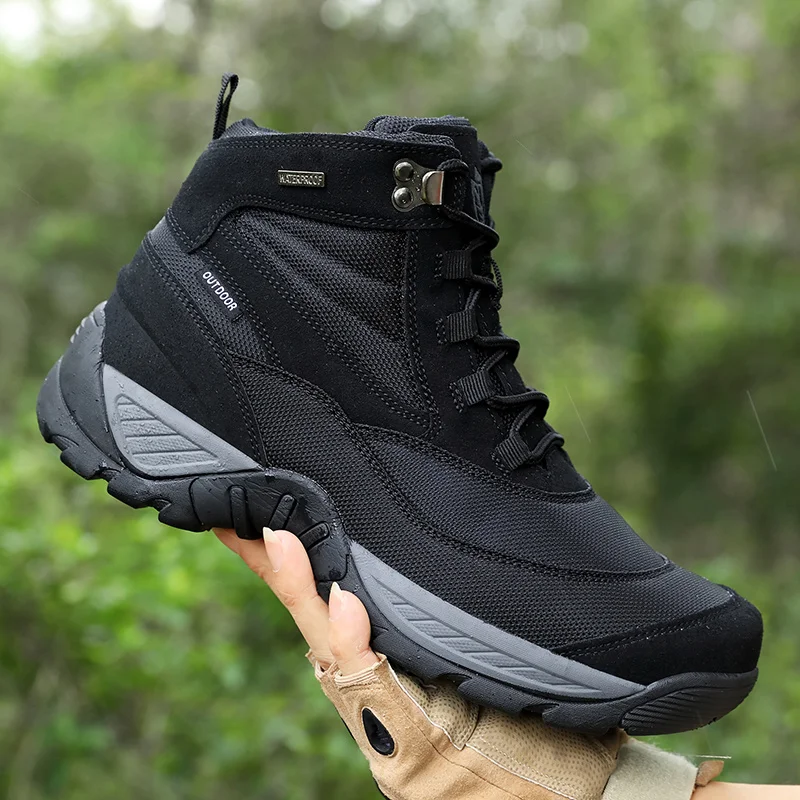 

Men's Military Boot Combat Mens Ankle Boot Tactical Army Boot Male Shoes Work Safety Shoes Motocycle Boots Outdoor Hiking Shoes